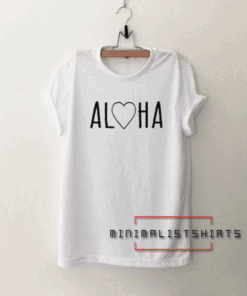 Aloha Font Tee Shirt