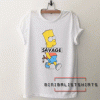 Bart simpson savage Tee Shirt