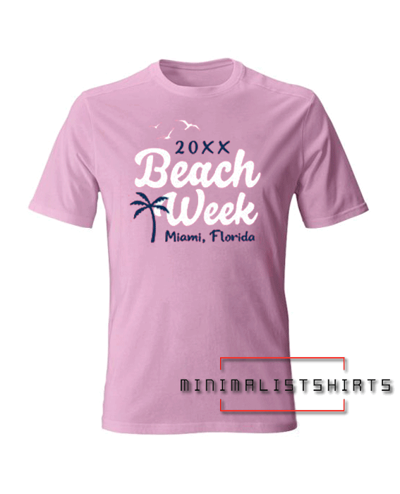 Beach Week Miami Florida Tee Shirt