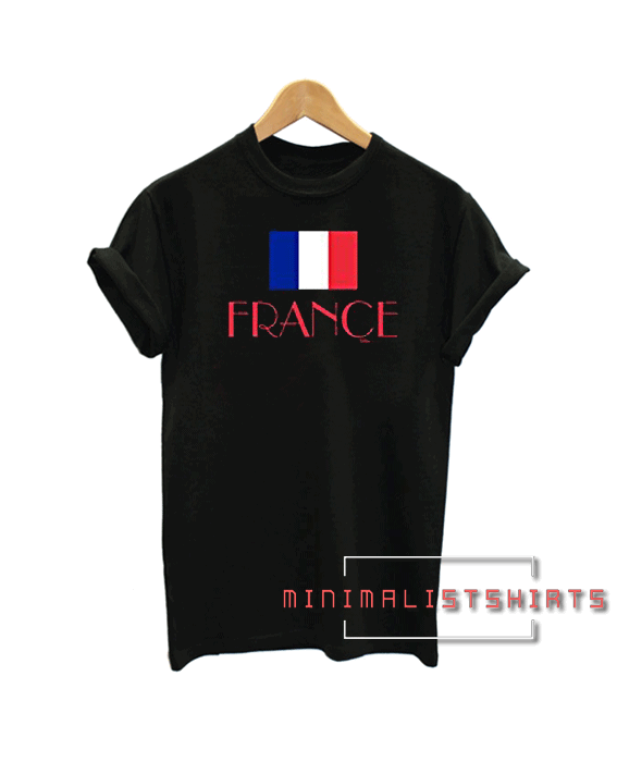 French France Paris Flag Tee Shirt