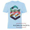 Geometric Sunset Beach Tee Shirt