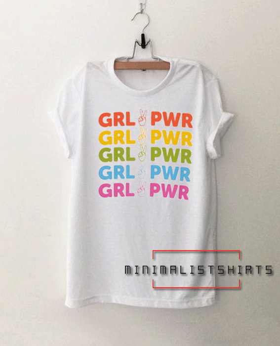 Girl Power Rainbow Tee Shirt