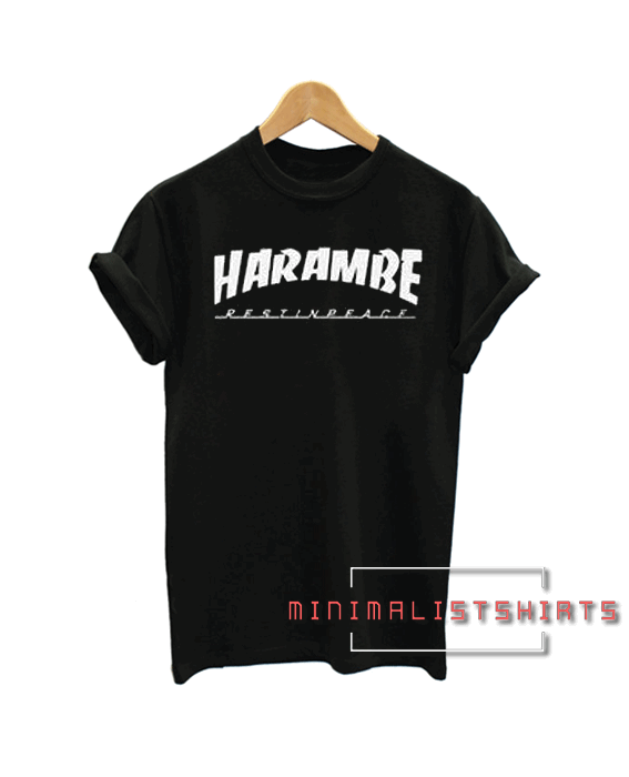 Harambe Rest In Peace Tee Shirt for men and women. It feels soft