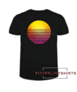 Retro Eighties symbol Sun Totally rad Tee Shirt