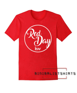 Red Day Cursive Tee Shirt