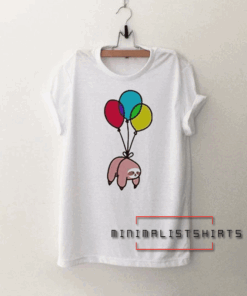 Sloth Tied To Balloon Tee Shirt