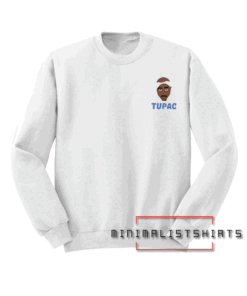 Tupac cartoon image Sweatshirt