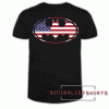 Batman-American Oval Flag Merchandise Tee Shirt