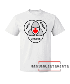 Canada Poutine Venn Diagram Funny Tee Shirt