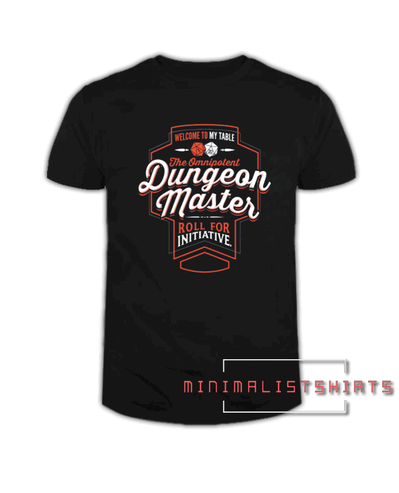 DUNGEON MASTER Fantasy RPG GM Dungeon Game Master DM boardgame Tee Shirt