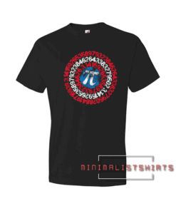 Discover Captain Pi Superhero Shield Tee Shirt