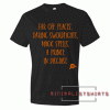 Far off places orange print Tee Shirt