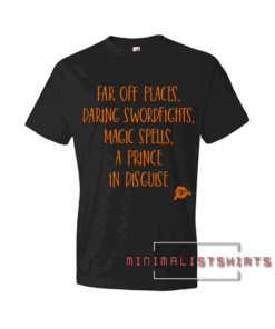 Far off places orange print Tee Shirt