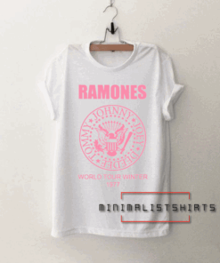 Ramones World Tour Winter 1977 Tee Shirt