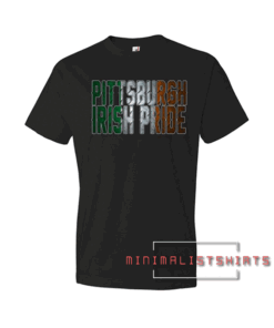 St Patrick's Pittsburgh Irish Pride Steel Flag Tee Shirt