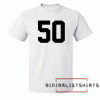 50th Birthday Gift For 50 Year Old Jersey Number 50 Tee Shirt