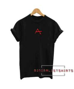 A Font Black Tee Shirt