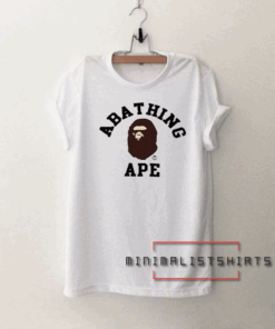 A bathing ape White Tee Shirt