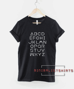 Alphabet-ABC Letters Tee Shirt