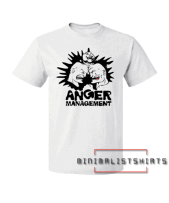 Anger White Half Sleeve Tee Shirt