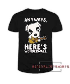 Anyways Here's Wonderwall Parody White Print Tee Shirt