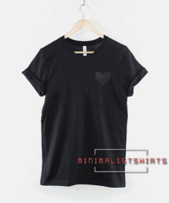 Big Sequin Heart Patch Tee Shirt