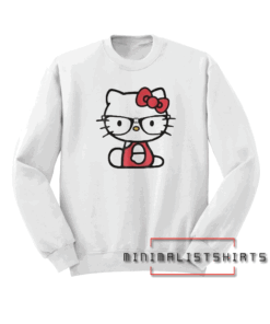 Hallo Kitty Nerd Glasses Sweatshirt