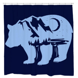 Bearscape Shower Curtain