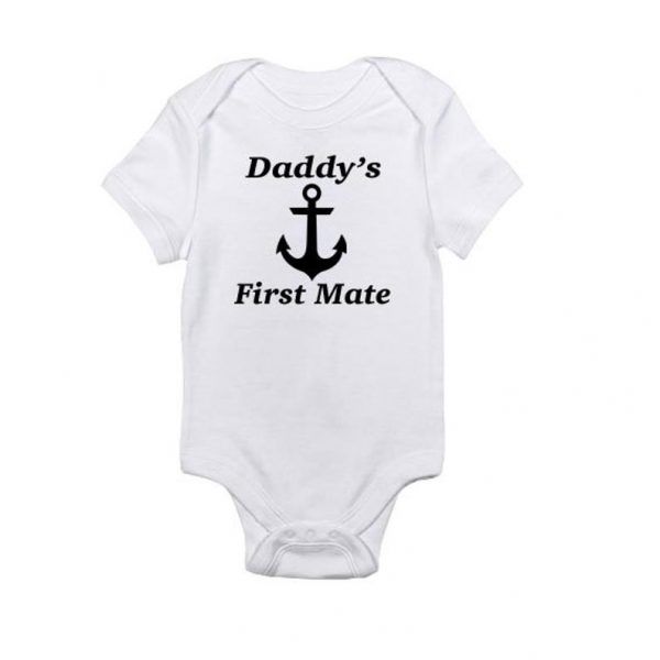 Daddy's First Mate Baby Onesie