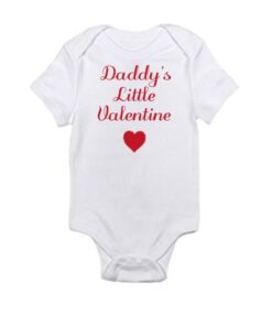 Daddy's Little Valentine Baby Onesie