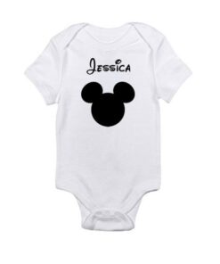 Disney Custom Personalized Name Baby Onesie