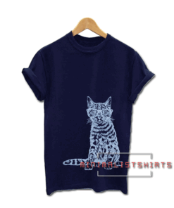 Graphical Hipster Tees-Mens Cat Tee Shirt