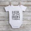 Heir To The Iron Throne Baby Onesie