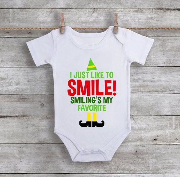 I Just Like To Smile! Smiling's My Favorite Baby Onesie