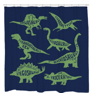 Know Your Dinos Shower Curtain