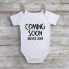 Personalized Coming Soon Baby Onesie