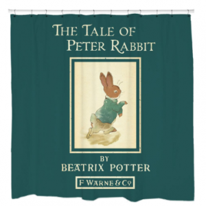 Tail of Peter Rabbit Shower Curtain