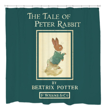 Tail of Peter Rabbit Shower Curtain