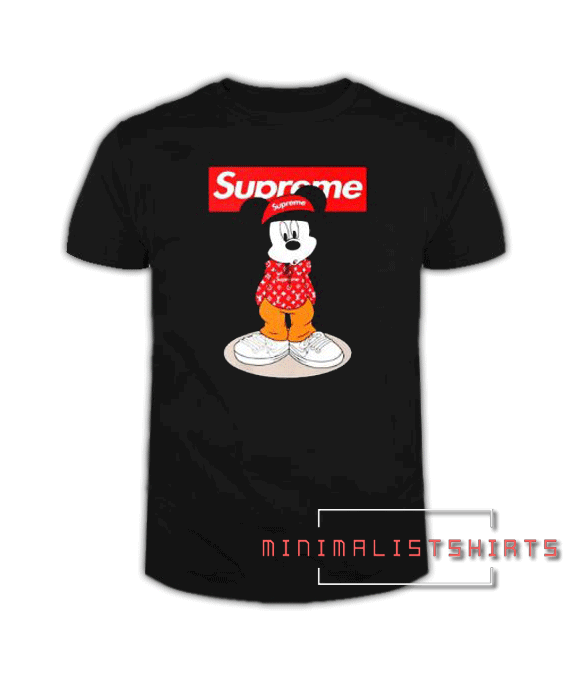 supreme t shirt mickey mouse