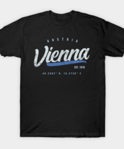 Vienna Austria Travel Retro Vintage Tee Shirt