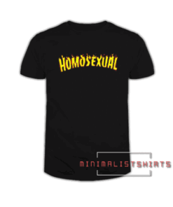 Homosexual Thrasher Flame Fire Tee Shirt