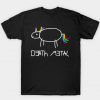 Death Metal rainbow unicorn Tee Shirt