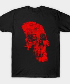 Horror Skull (red version) Tee Shirt