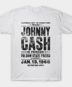 Johnny Cash Concert Tee - Black Tee Shirt