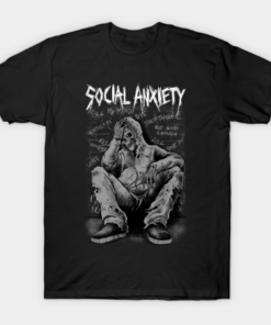 Social Anxiety Art 2 Tee Shirt