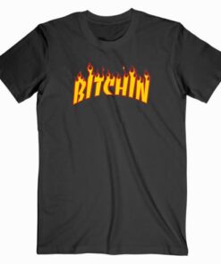 Bitchin Stranger Things Thrasher Flame Tee Shirt