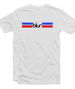 Blur Logo Stripe Tee Shirt