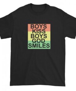 Boys Kiss Boys God Smiles Short sleeve Tee Shirt