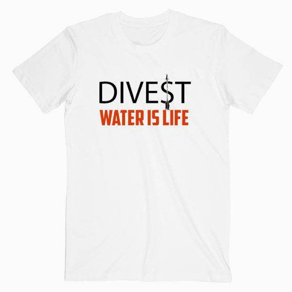 Divest Water Is Life Tee Shirt
