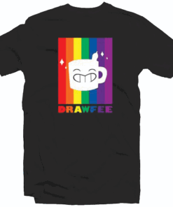 Drawfee Supports Pride Tee Shirt